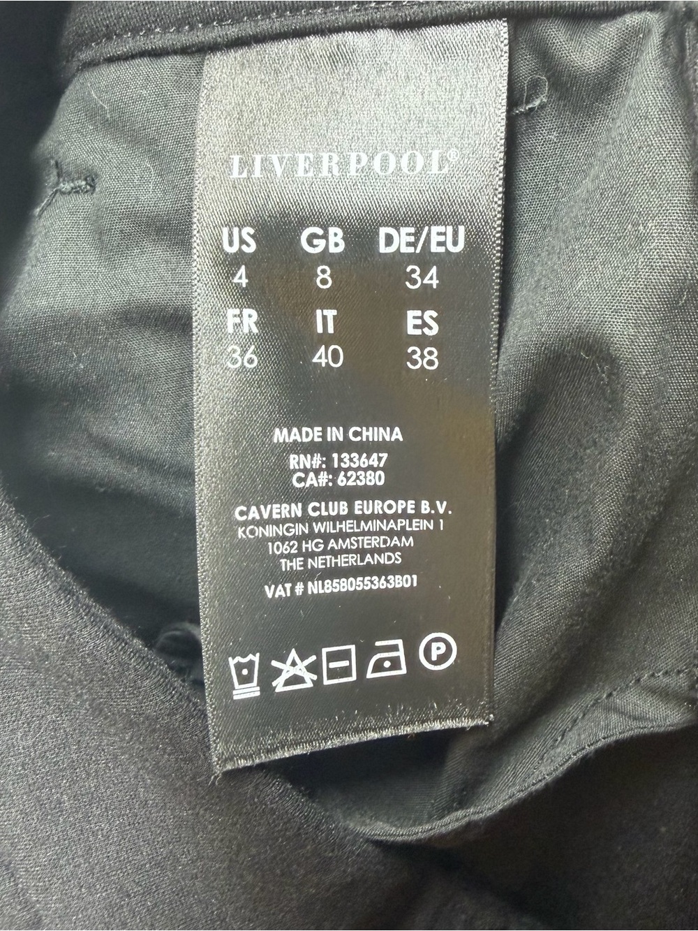 Liverpool Los Angeles Kelsey Knit Trouser Pants Black Size 4/27 Ponte Ankle - Picture 8 of 10
